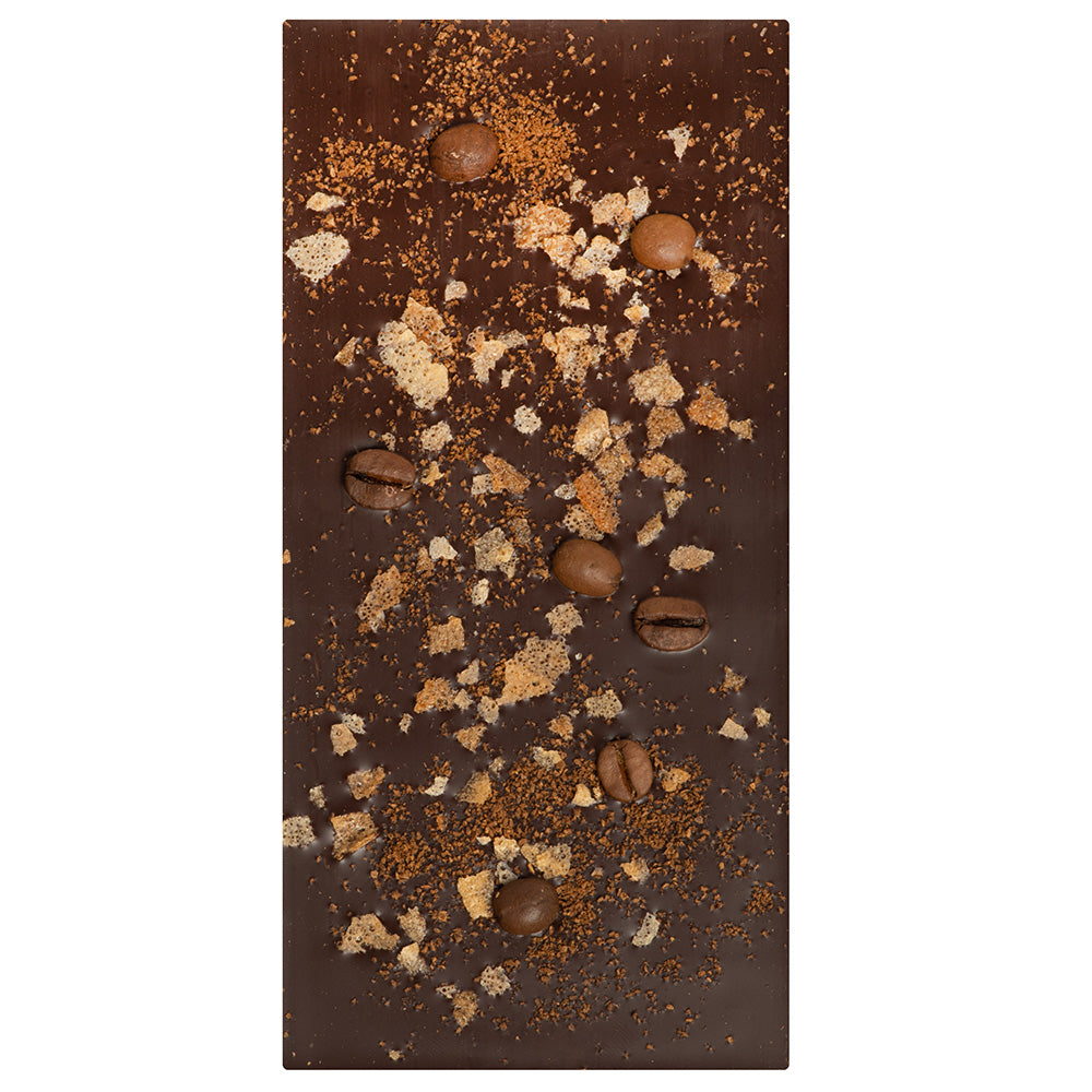 TUMŠĀ ŠOKOLĀDE (50%) AR PĀRSLĀM UN KAFIJU, 100g