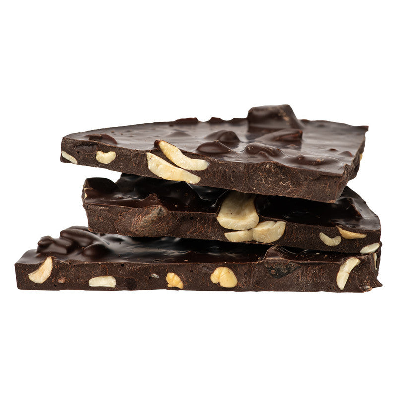 TUMŠĀ ŠOKOLĀDE (75%) AR ANANASIEM, MELONĒM UN INDIJAS RIEKSTIEM ''ŠOKOLĀDES JUPITERS'', 300 g