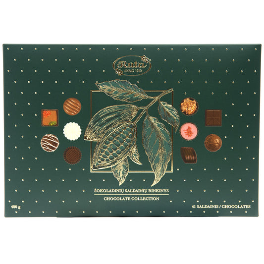 ŠOKOLĀDES KONFEKŠU IZLASE ''RŪTA 1913'', 480g