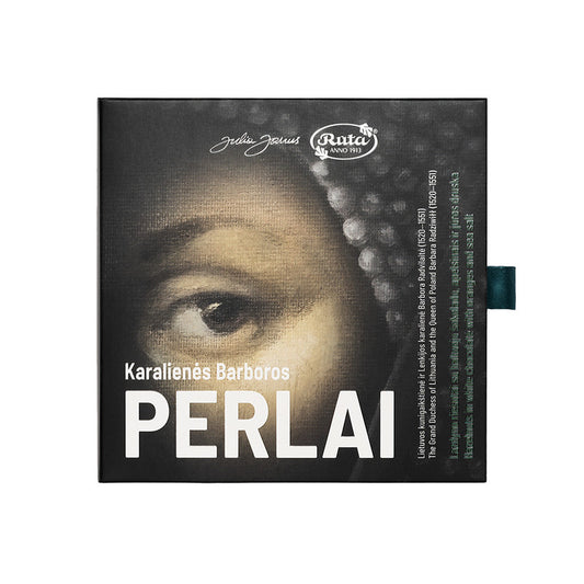 LAZDU RIEKSTU DRAŽEJAS AR BALTO ŠOKOLĀDI ''KARALIENES BARBORAS PĒRLES'', 150g