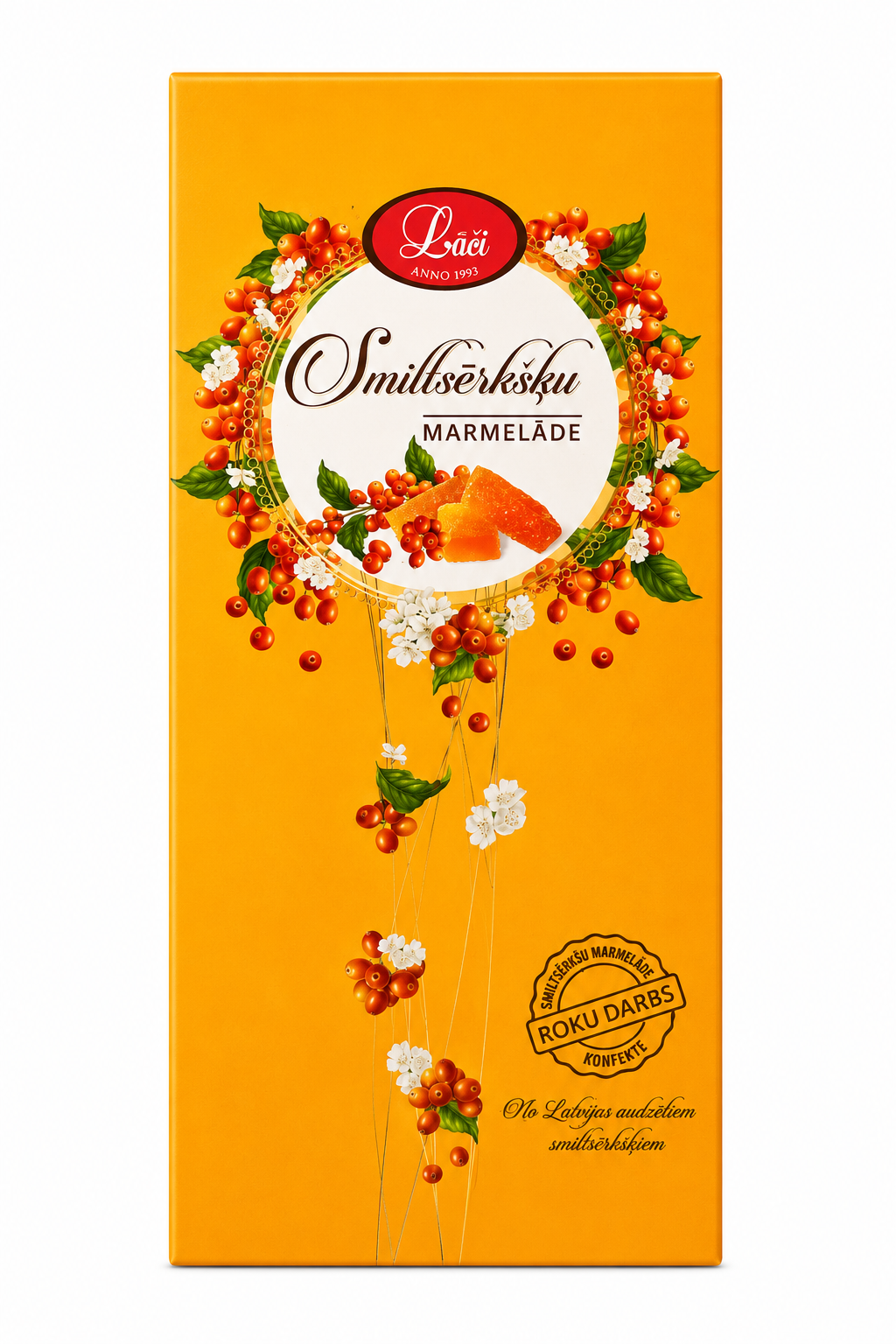 MARMELĀDE AR SMILTSĒRKŠĶU GARŠU, 180g