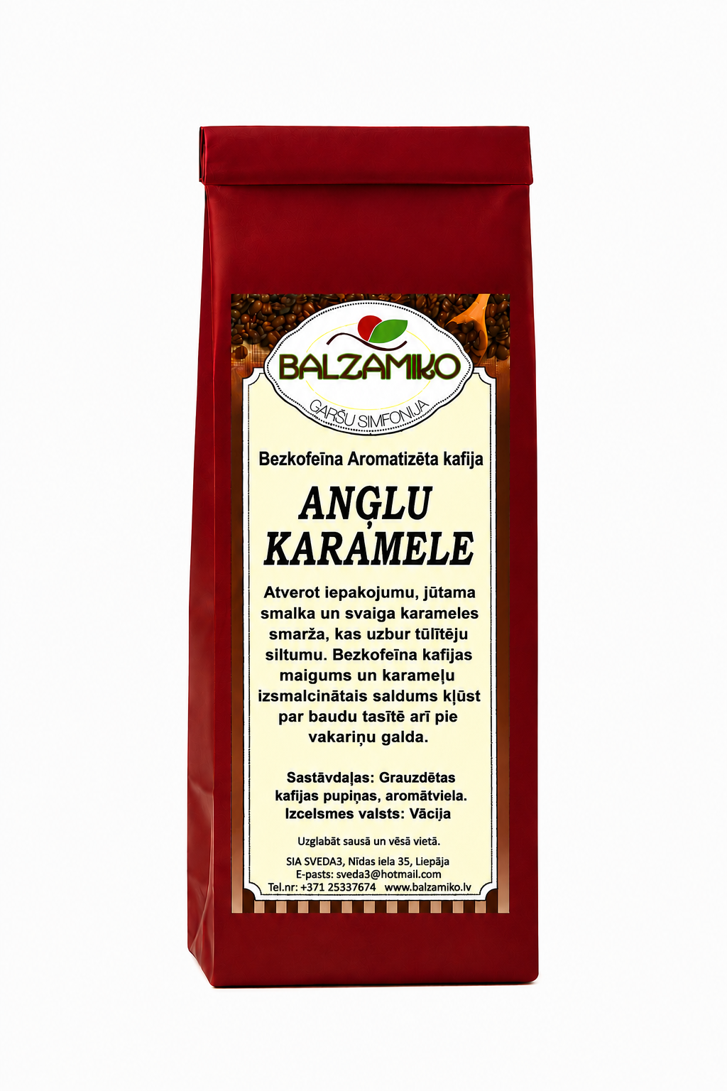 ANGĻU KARAMELE- bezkofeīna