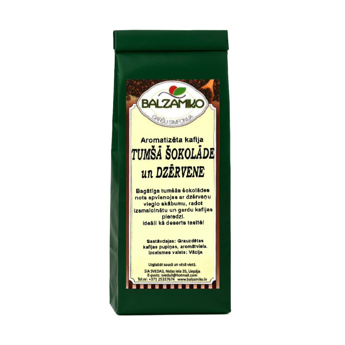 TUMŠĀ ŠOKOLĀDE UN DZĒRVENE