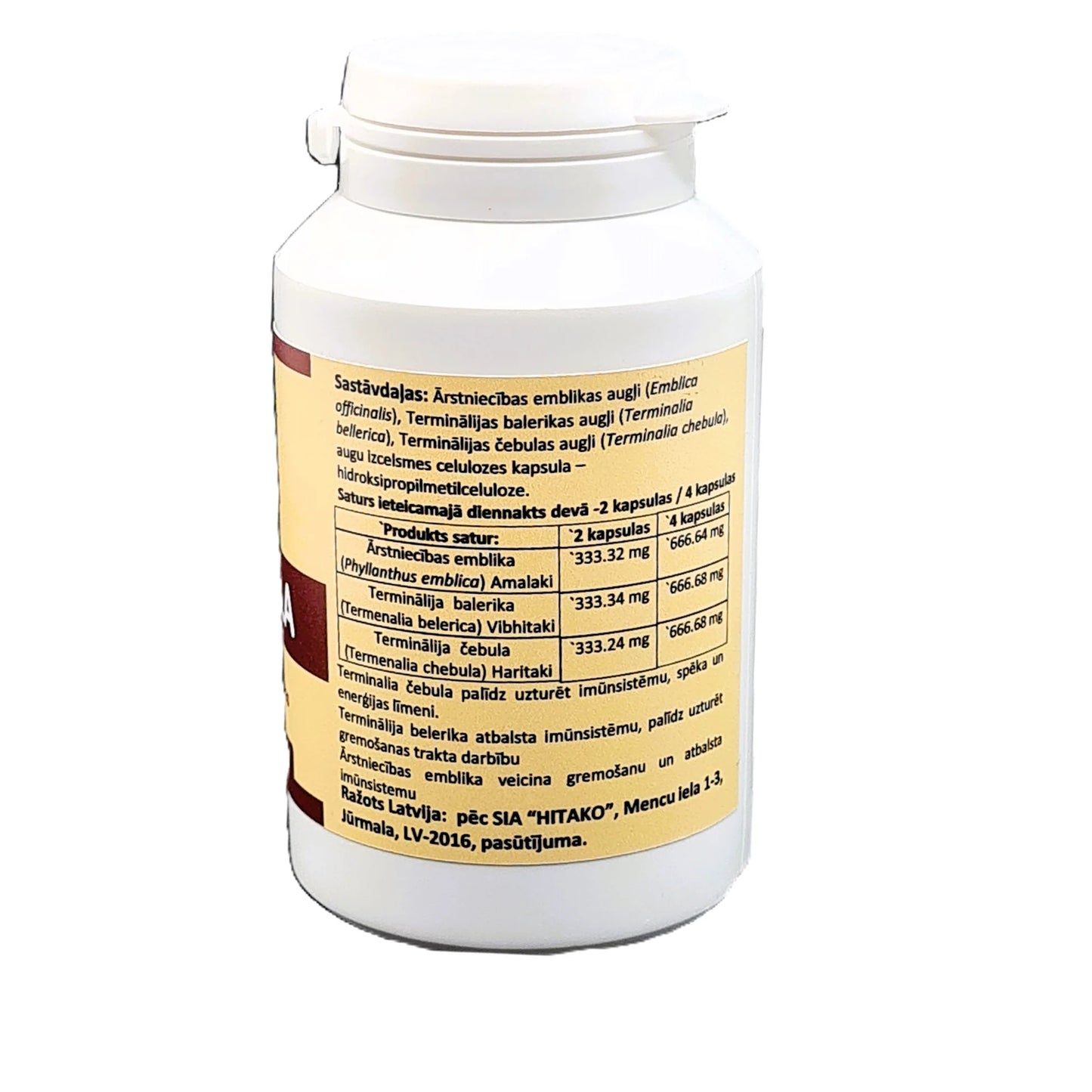 TRIPHALA, 60 KAPSULAS