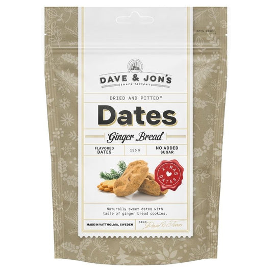DAVE & JON'S DADLAR DATELES AR PIPARKŪKU GARŠU, 125g