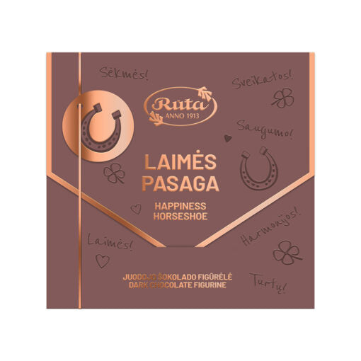 TUMŠĀS ŠOKOLĀDES (50%) FIGŪRA "LAIMES PAKAVS'', 45g