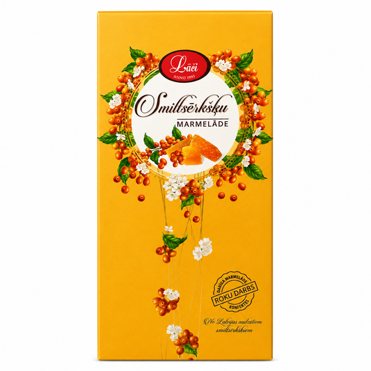 MARMELĀDE AR SMILTSĒRKŠĶU GARŠU, 180g