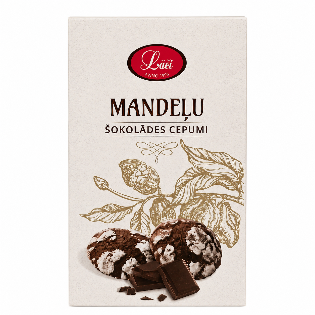 MANDEĻU ŠOKOLĀDES CEPUMI, 110g