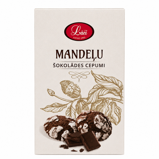 MANDEĻU ŠOKOLĀDES CEPUMI, 110g