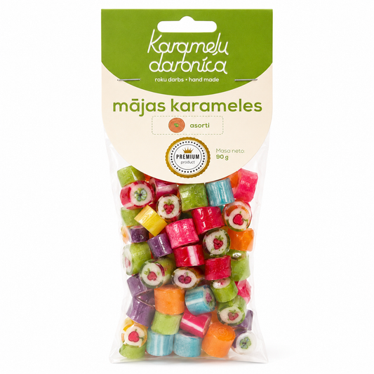 MĀJAS KARAMELES ASORTI, 90g