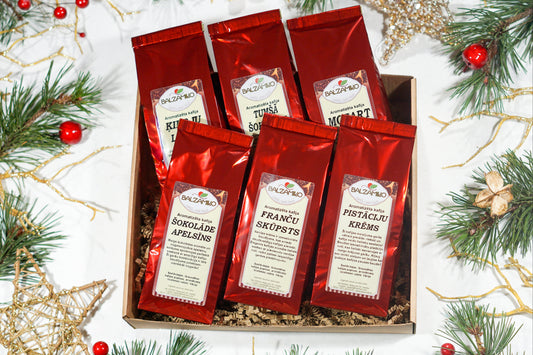 AROMATIZĒTO KAFIJU IZLASE ''GARŠAS, KAS IEDVESMO''