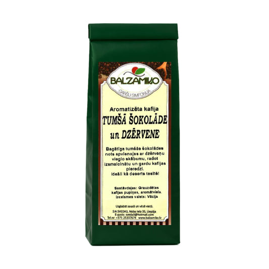 TUMŠĀ ŠOKOLĀDE UN DZĒRVENE