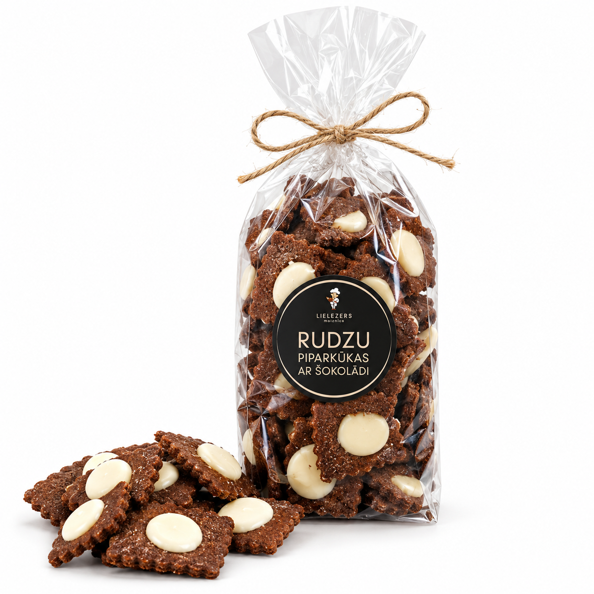 RUDZU PIPARKŪKAS AR ŠOKOLĀDI, 180g