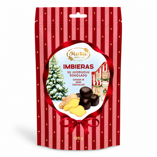 INGVERS AR TUMŠO ŠOKOLĀDI (55%), 120g