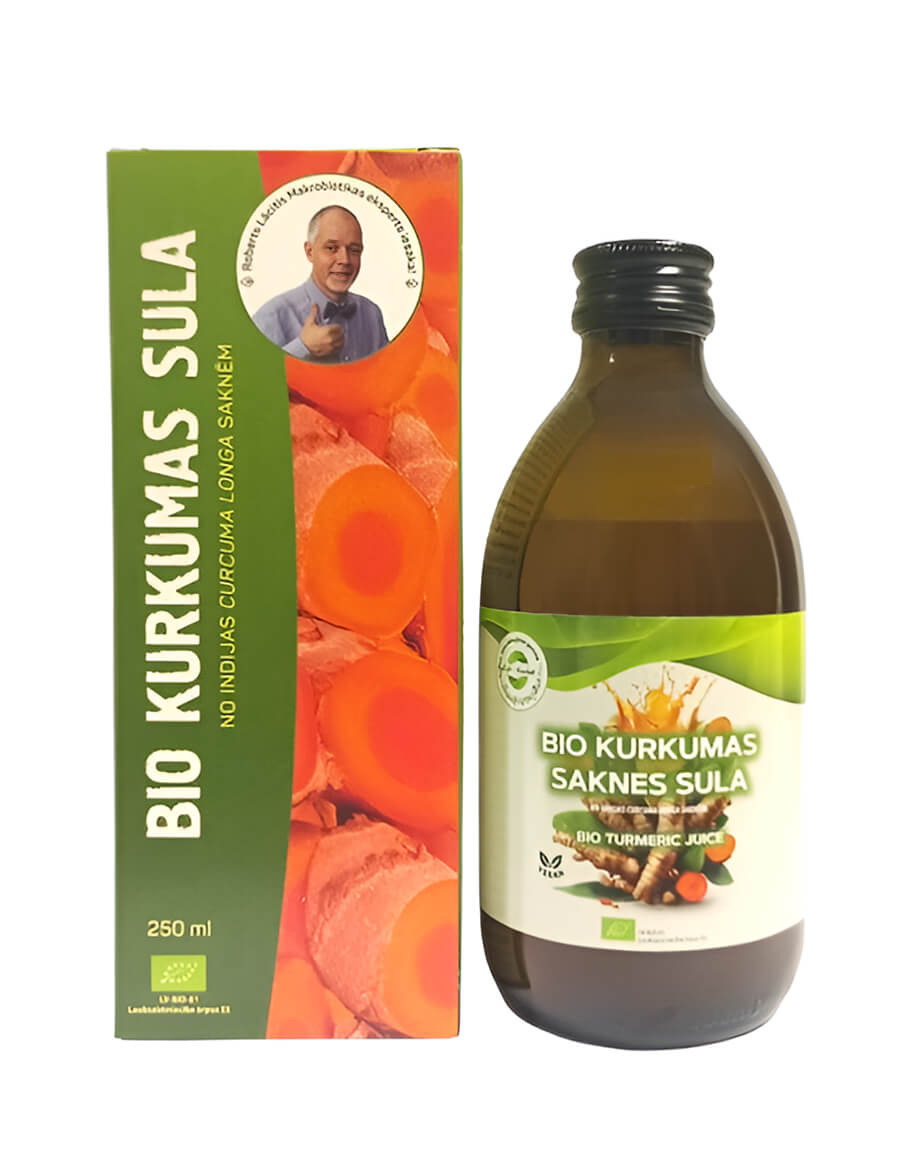 KURKUMAS SAKNES SULA BIO, 250 ML