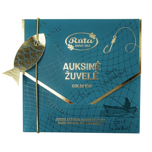 TUMŠĀS ŠOKOLĀDES (50%) FIGŪRIŅAS "ZELTA ZIVTIŅA", 45g