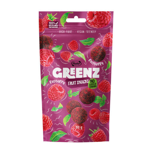 "GREENZ RASPBERRY" AUGĻU UN SĒKLU NAŠĶI AR AVENĒM, 80g