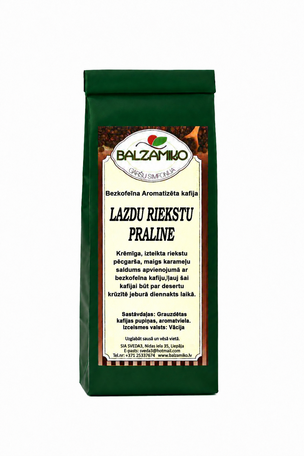 LAZDU RIEKSTU PRALINE- bezkofeīna