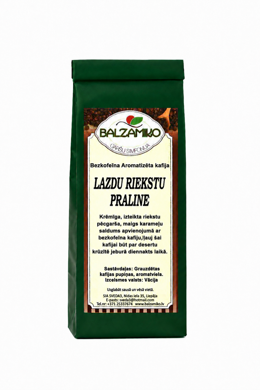 LAZDU RIEKSTU PRALINE- bezkofeīna