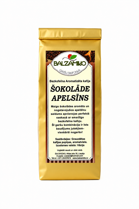 ŠOKOLĀDE APELSĪNS - bezkofeīna