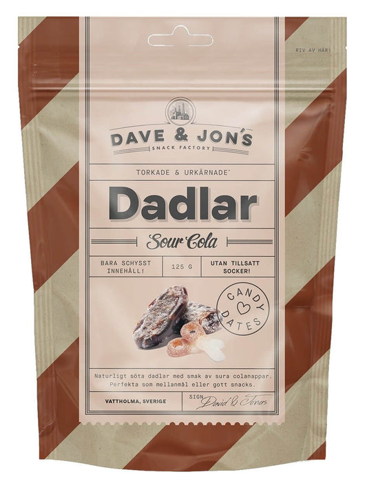 DAVE & JON'S DADLAR DATELES AR KOLAS GARŠU, 125g