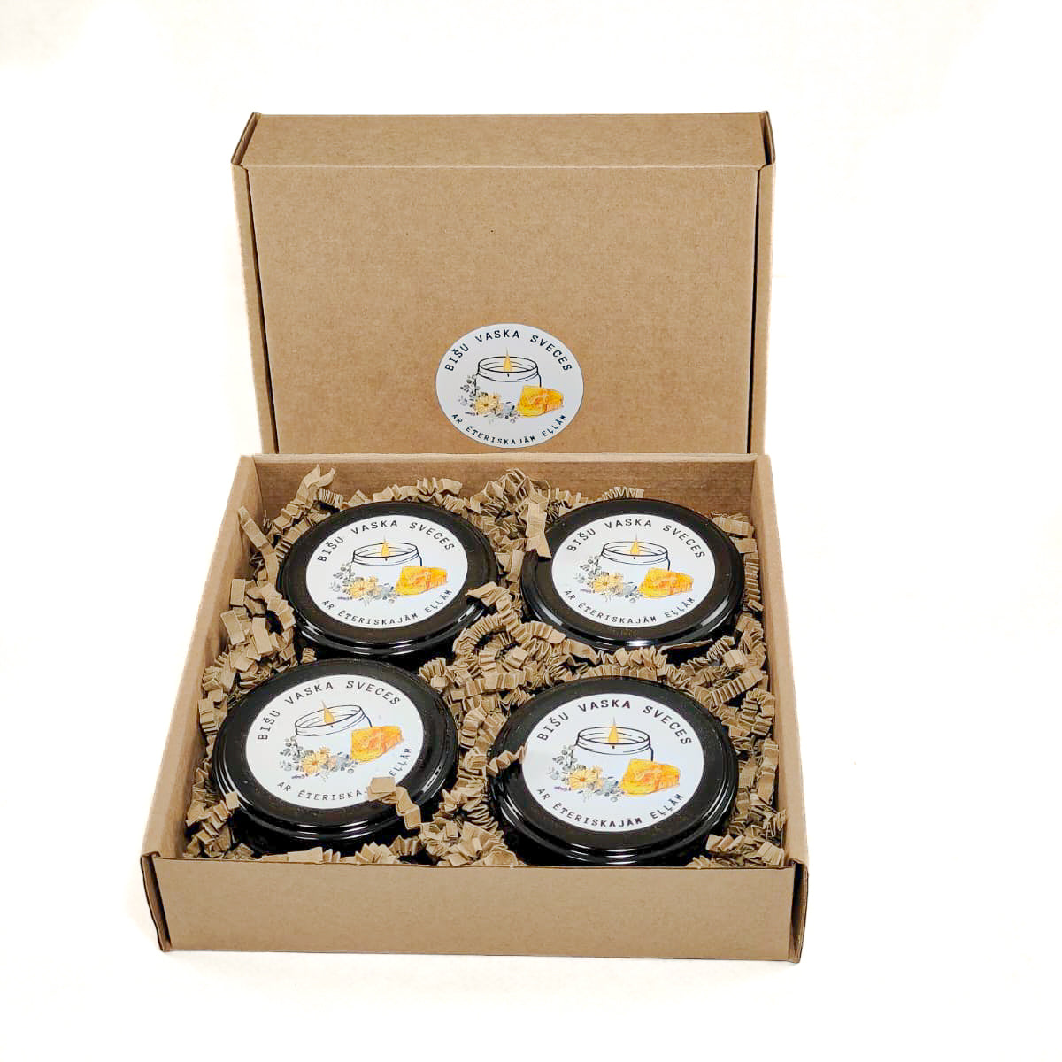 BIŠU VASKA SVEČU KOMPLEKTS